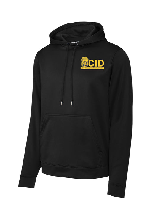 ARMY CID PRINTED WICKING HOODED PULLOVER F244