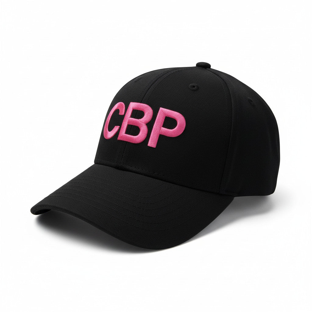 CBP PINK LETTERS EMBROIDERED ON FLEXFIT HAT