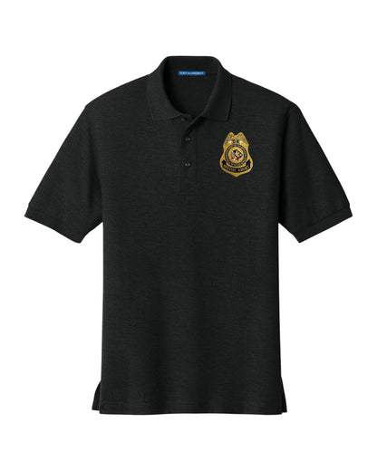 MEN'S BIA S/A BADGE PORT AUTORITY POLO-K500