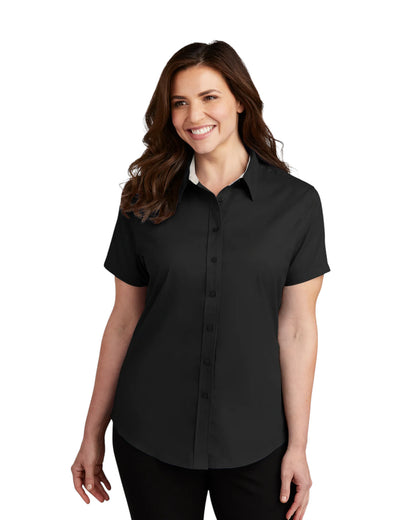 SHORT SLEEVE LADIES BUTTON SHIRT L508