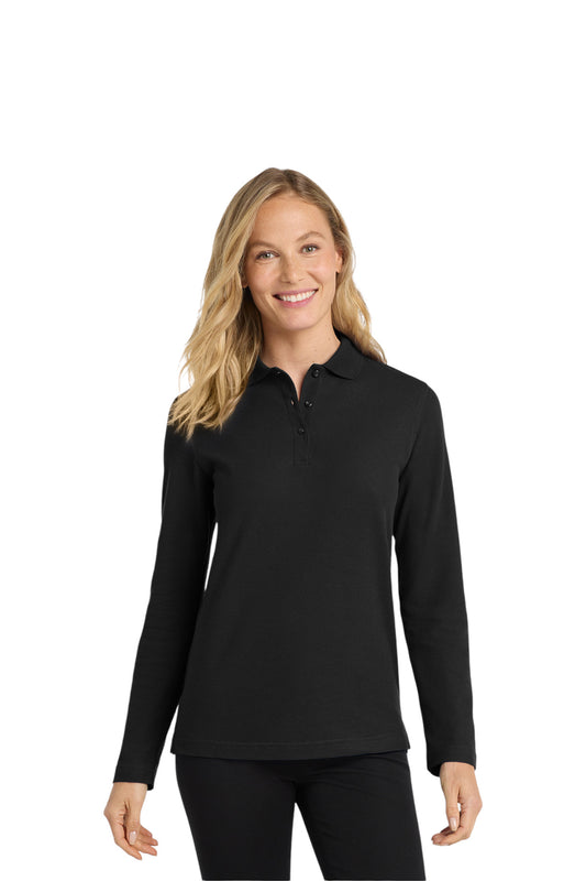 WOMEN'S LONG SLEEVE PORT AUTHORITY POLO - L500