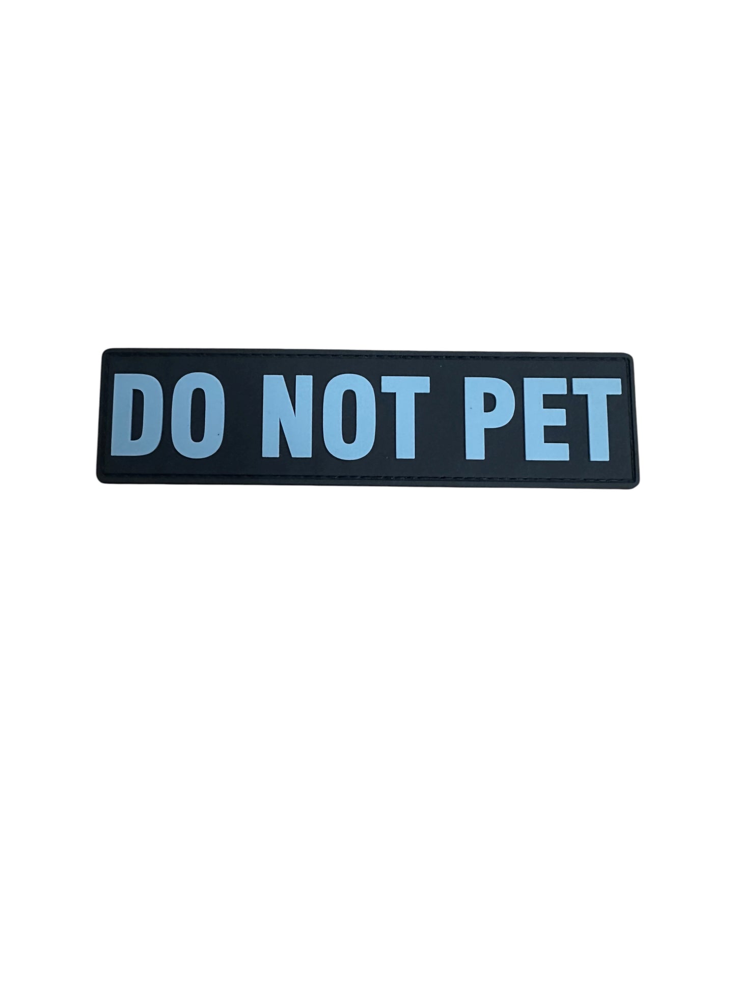 PVC VEST PATCH 6" X 1 1/2"-BLACK/GREY