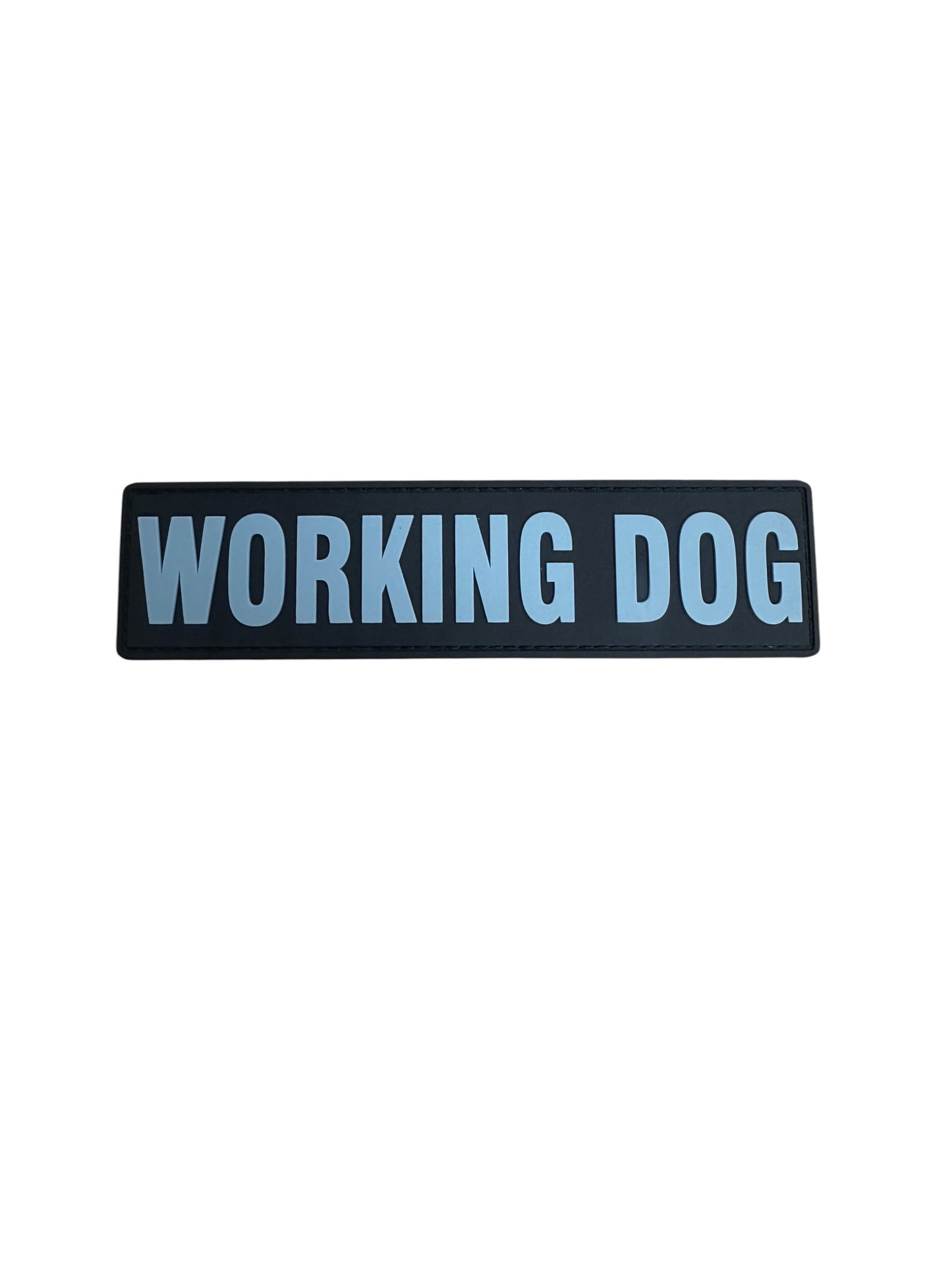 PVC VEST PATCH 6" X 1 1/2"-BLACK/GREY