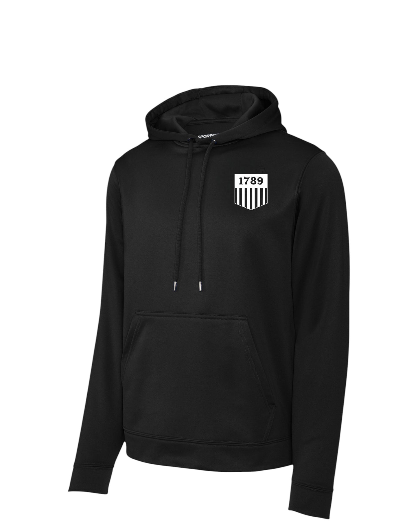 1789 PRINTED SHIELD WICKING HOODED PULLOVER-F244