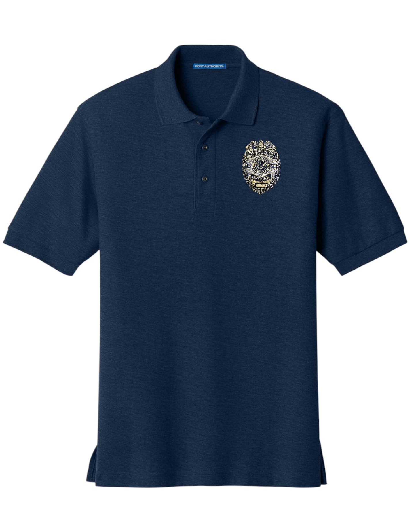 MEN'S CIS OFFICER BADGE PORT AUTHORITY POLO - K500