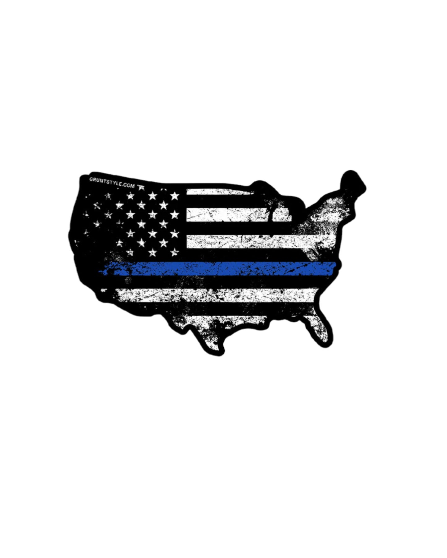 GRUNT STYLE BLUE LINE AMERICAN ACID STICKER