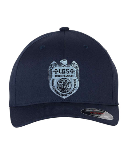 NCIS INVESTIGATOR GREY BADGE FLEXFIT HAT-6277