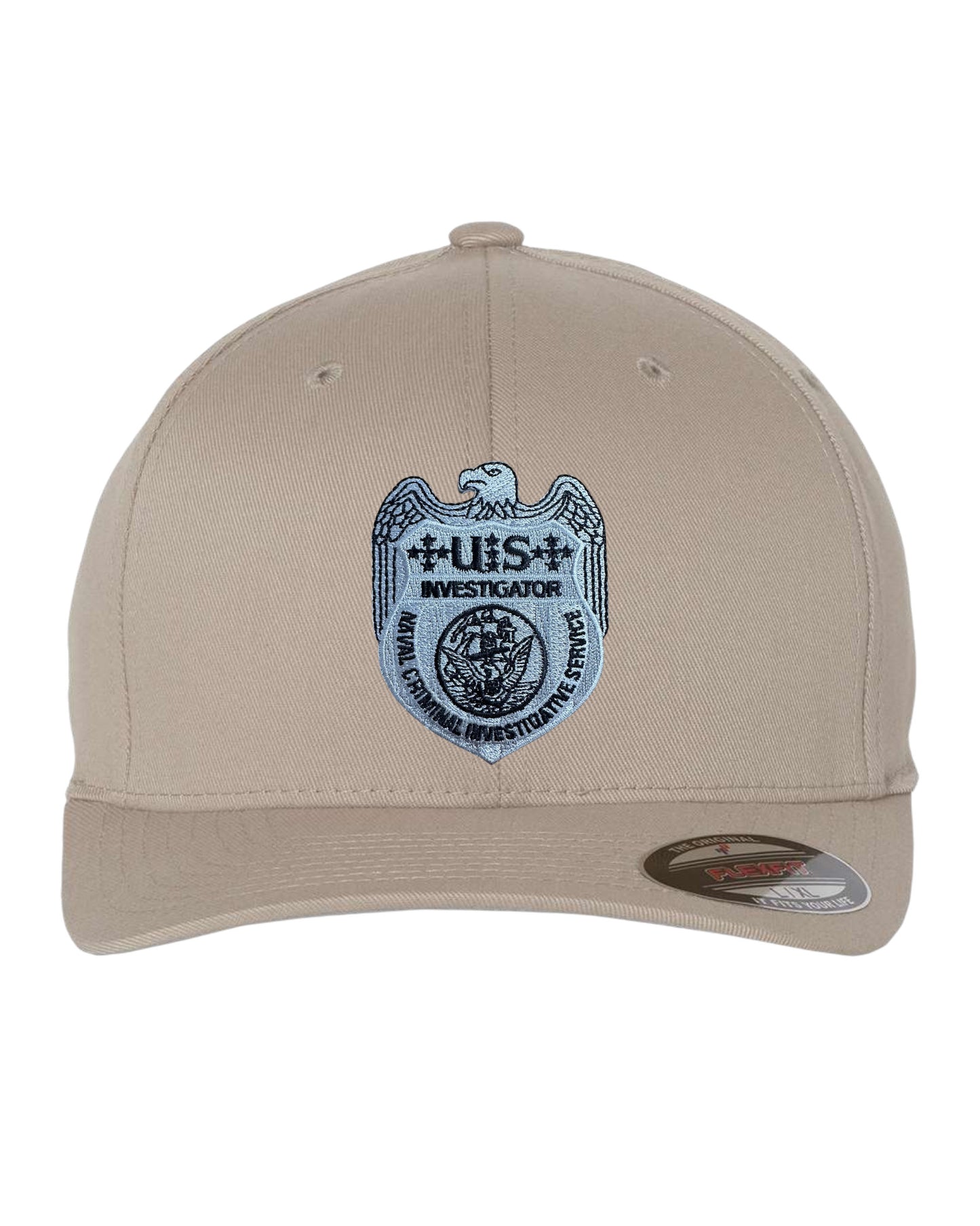 NCIS INVESTIGATOR GREY BADGE FLEXFIT HAT-6277