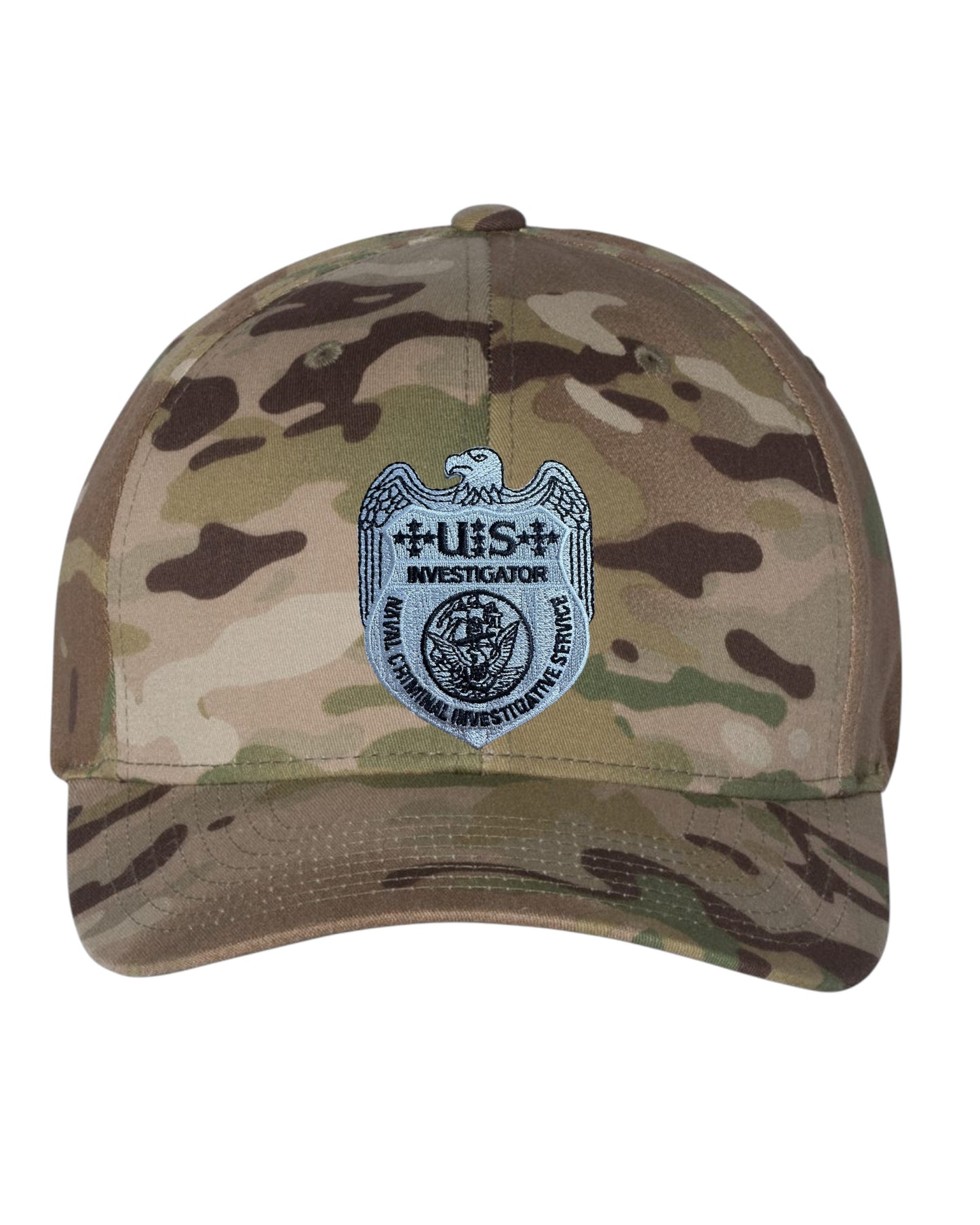 NCIS INVESTIGATOR GREY BADGE FLEXFIT HAT-6277