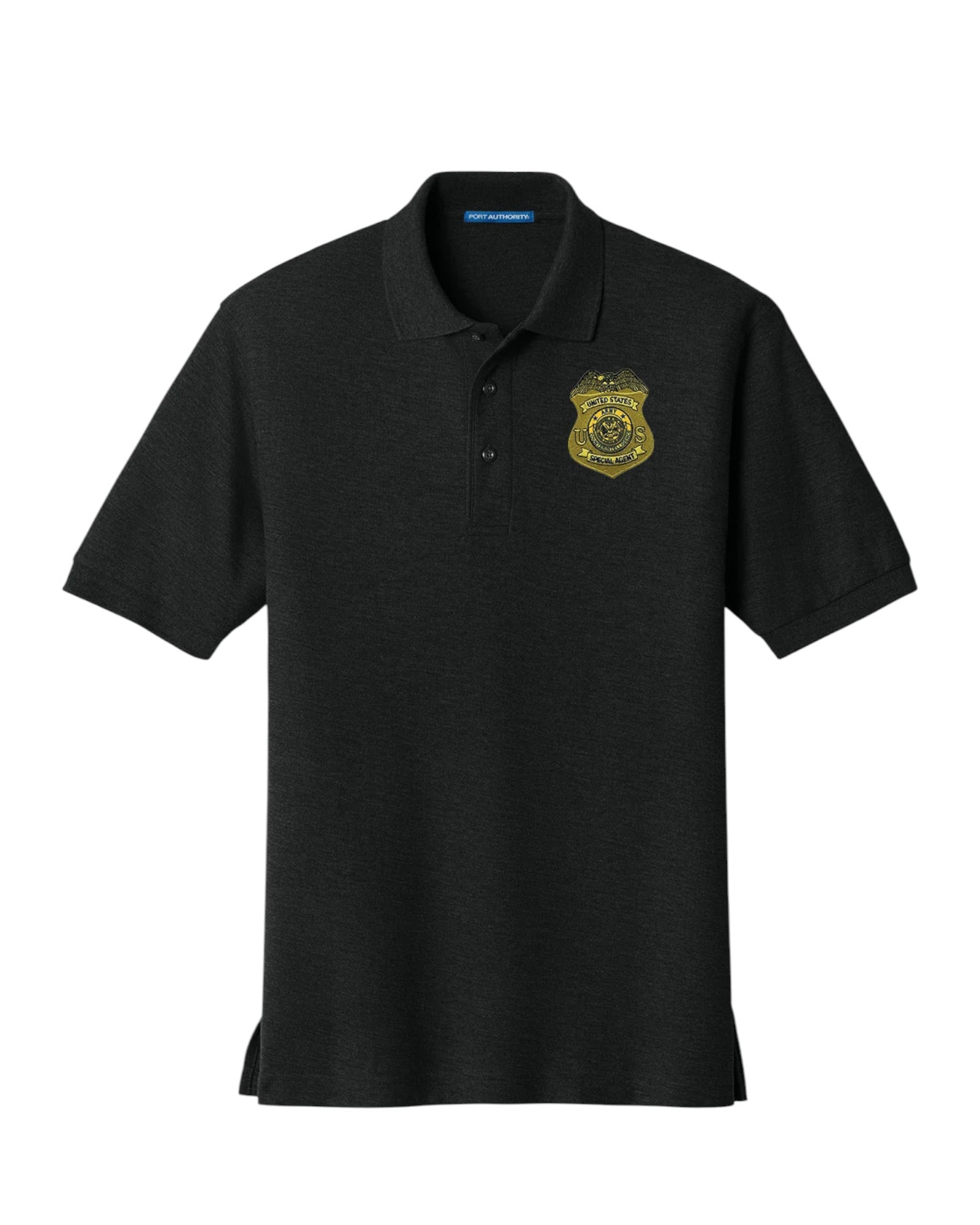 MEN'S ARMY CI S/A BADGE PORT AUTORITY POLO - K500 – Sally's Cop Shop